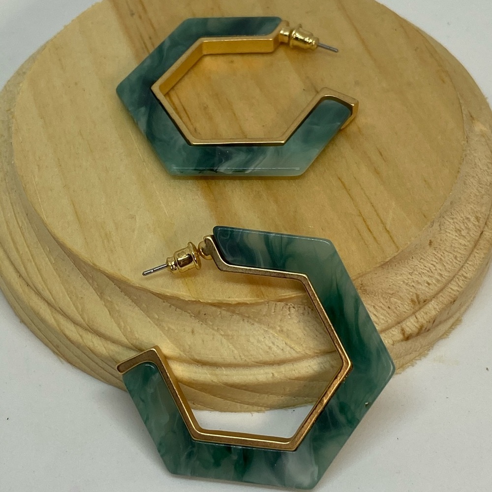Green Earrings
